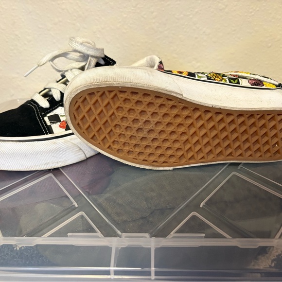 Vans shoes woman platform sneakers floral checkered - Picture 2 of 4